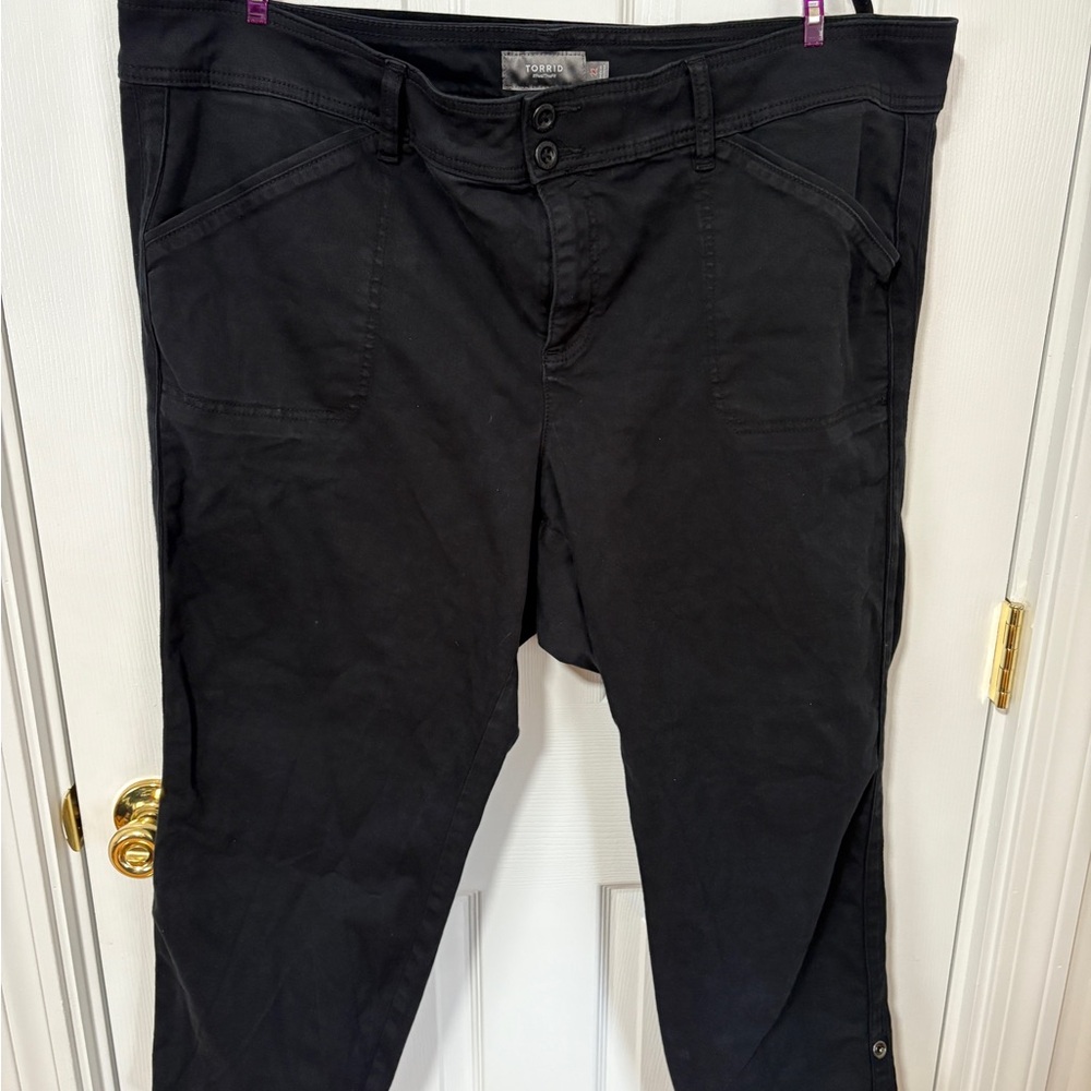 Torrid Black Button-Front Pants